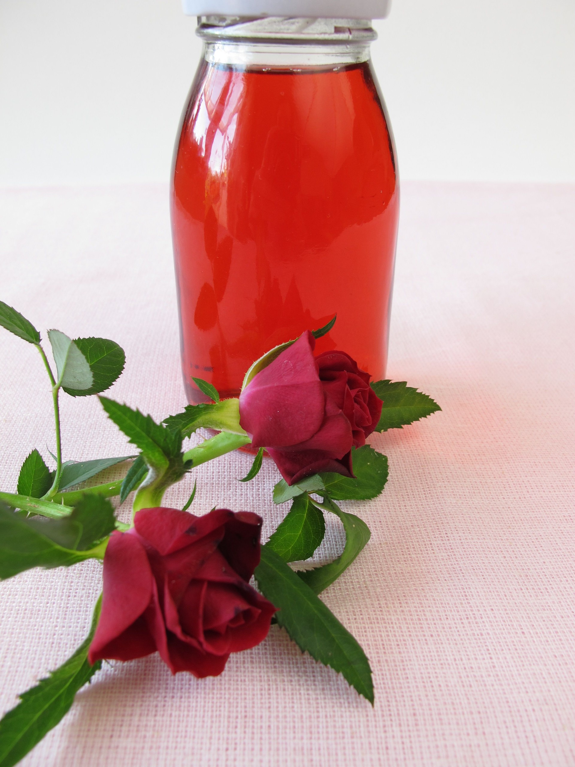 Rose flower syrup
